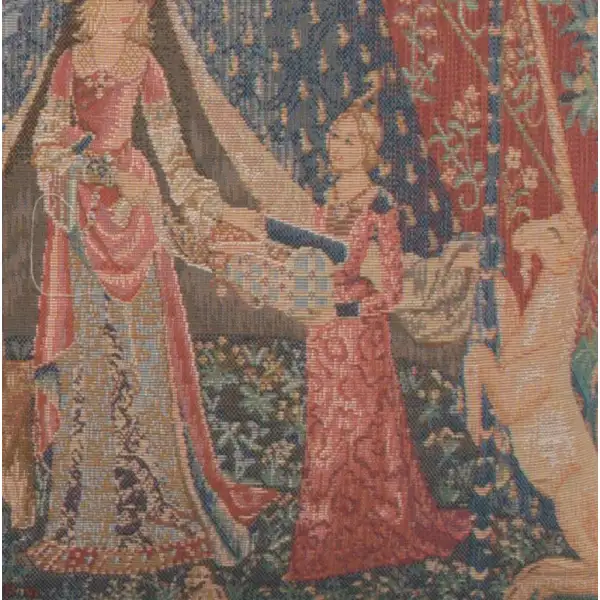 A Mon Seul Desir III Small French Couch Cushion | Close Up 4