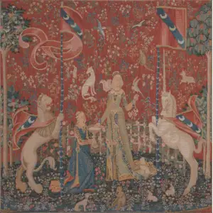 The Taste I Small Tapestry Cushion Cover - 14 in. x 14 in. Cotton by Charlotte Home Furnishings Inc