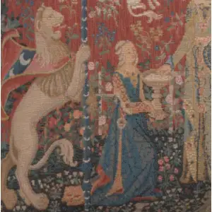 The Taste I Small Tapestry Cushion Cover - 14 in. x 14 in. Cotton by Charlotte Home Furnishings Inc