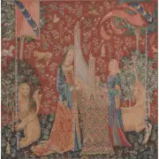 The Hearing I Small French Couch Cushion | Close Up 1