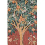 Orange Tree Small Cushion - 14 in. x 14 in. Cotton by Charlotte Home Furnishings | Close Up 2