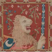 The Medieval Lion French Couch Cushion | Close Up 1