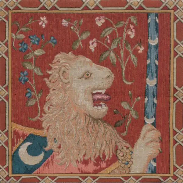 The Medieval Lion Cushion | Close Up 1