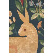 Rabbit In Blue II Cushion - 14 in. x 14 in. Cotton by Charlotte Home Furnishings | Close Up 2