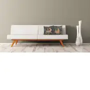 Running Rabbit in Blue French Couch Cushion | Life Style 1