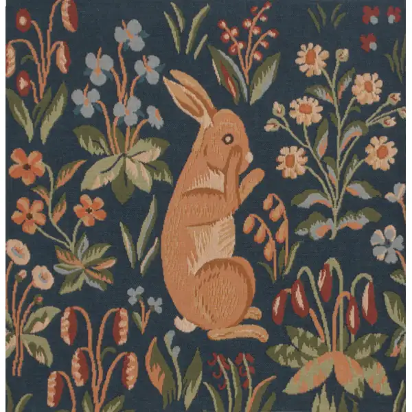 Medieval Rabbit Standing Cushion - 14 in. x 14 in. Cotton by Charlotte Home Furnishings | Close Up 1