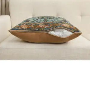 C Charlotte Home Furnishings Inc Brother Bird I French Tapestry Cushion - 19 in. x 19 in. Cotton by William Morris