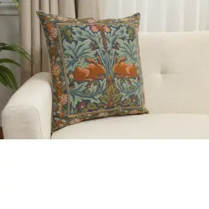 Brother Rabbit I Tapestry Cushion Cover - 19 in. x 19 in. Cotton by William Morris
