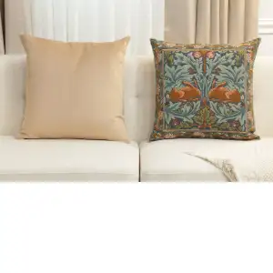 Brother Rabbit I Tapestry Cushion Cover - 19 in. x 19 in. Cotton by William Morris