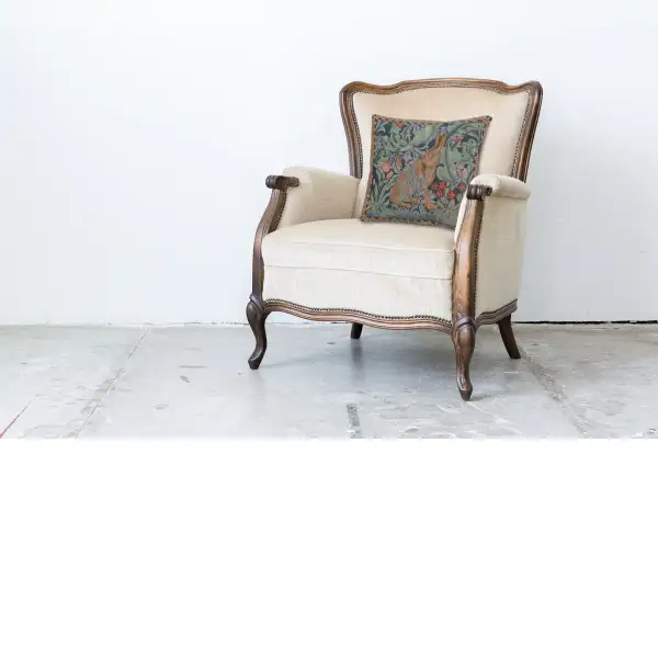 Rabbit As William Morris Right Large French Couch Cushion | Life Style 1