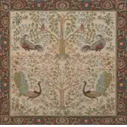 Tree In Cream I French Couch Cushion | Close Up 1