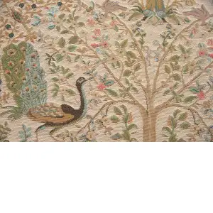 Tree In Cream I Tapestry Cushion Cover - 19 in. x 19 in. Cotton by Charlotte Home Furnishings Inc