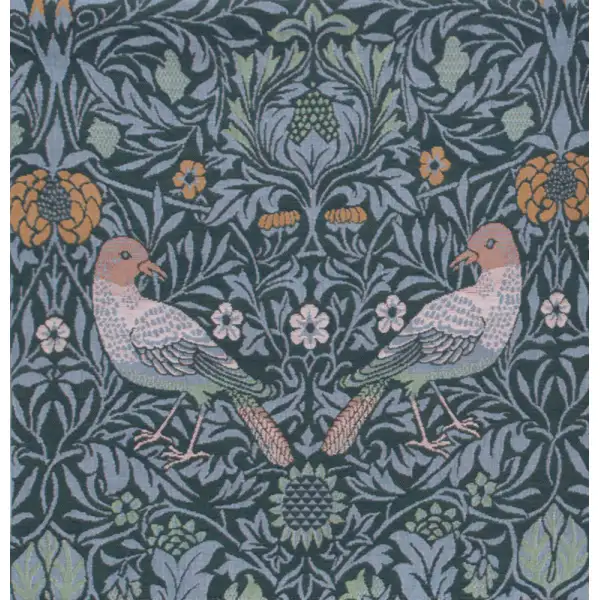 Bird Couple Cushion - 19 in. x 19 in. Cotton by William Morris | Close Up 1
