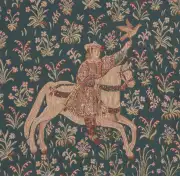 The Rider 1 French Couch Cushion | Close Up 1