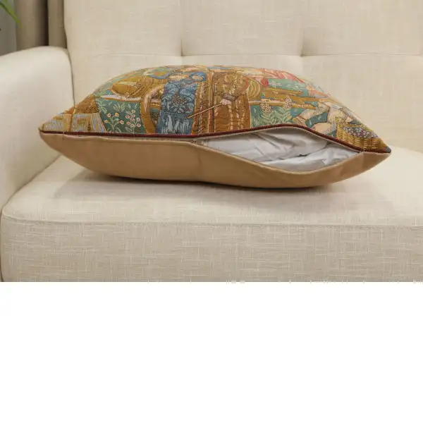 Wine Making III French Couch Cushion | Close Up 5