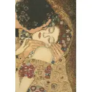 The Kiss by Klimt Italian Wall Tapestry | Close Up 1