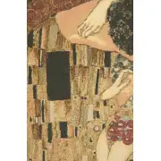 The Kiss by Klimt Italian Wall Tapestry | Close Up 2