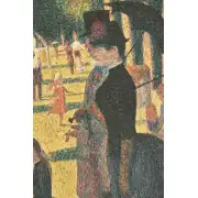 Seurat Sunday Afternoon Belgian Tapestry Wall Hanging - 39 in. x 27 in. cotton by Georges-Pierre Seurat | Close Up 1
