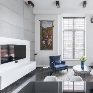 Just Judges I Belgian Tapestry Wall Hanging - 24 in. x 57 in. cotton by Jan and Hubert van Eyck