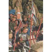 Knights Of Christ Belgian Tapestry Wall Hanging | Close Up 1