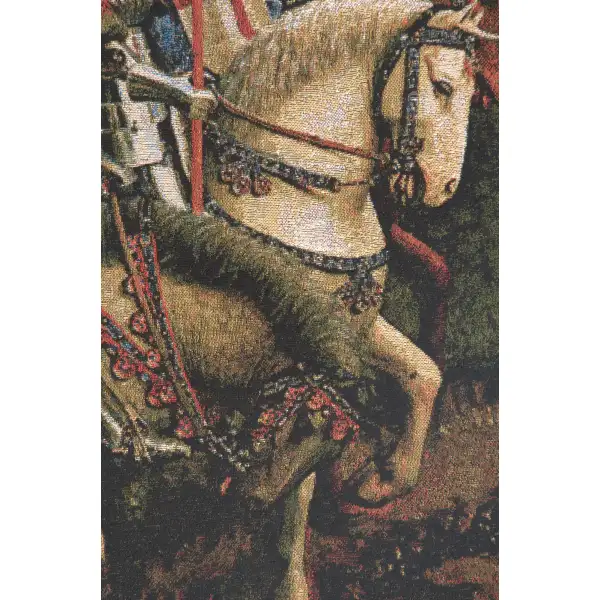 Knights Of Christ Belgian Tapestry Wall Hanging | Close Up 2