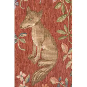 Medieval Fox Tapestry Cushion Cover - 19 in. x 19 in. Wool/cotton/others by Charlotte Home Furnishings Inc