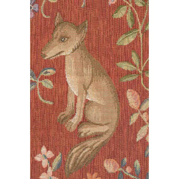 Medieval Fox Cushion - 19 in. x 19 in. Wool/cotton/others by Charlotte Home Furnishings | Close Up 2