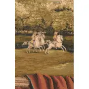 Chateau Bellevue I French Wall Tapestry - 110 in. x 58 in. wool/cotton/other by Charlotte Home Furnishings | Close Up 1