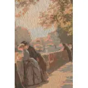 Bank of the River Seine II French Couch Cushion | Close Up 2