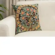 W. Morris Orange Tree French Couch Cushion | Close Up 1