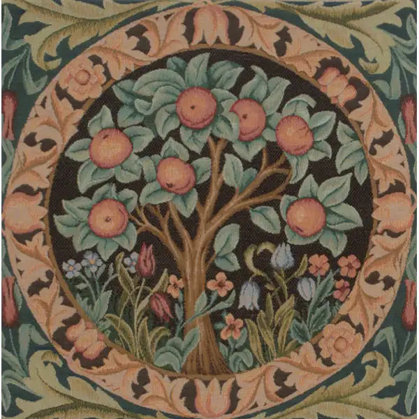 W. Morris Orange Tree Cushion - 14 in. x 14 in. Cotton by William Morris | Close Up 1