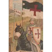 Templars French Wall Tapestry - 29 in. x 39 in. wool/cotton/other by Charlotte Home Furnishings | Close Up 1