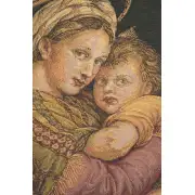 Madonna Della Seggiola I Belgian Tapestry Wall Hanging | Close Up 1