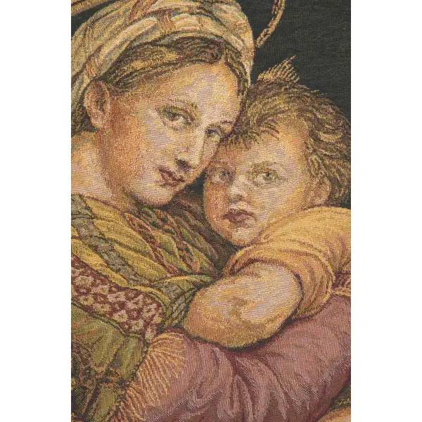 Madonna Della Seggiola I Belgian Tapestry Wall Hanging | Close Up 1