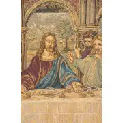 The Last Supper Large Belgian Tapestry Wall Hanging - 62 in. x 26 in. cotton/viscose/Polyester by Leonardo da Vinci | Close Up 1