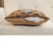 Armoires Au Heaume Tapestry Cushion Cover - 19 in. x 19 in. Cotton by Charlotte Home Furnishings Inc | Close Up 4