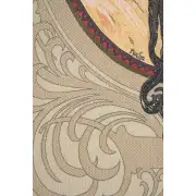 Brunette Byzantine Belgian Tapestry Wall Hanging - 38 in. x 56 in. Cotton/Viscose/Polyester by Alphonse Mucha | Close Up 2