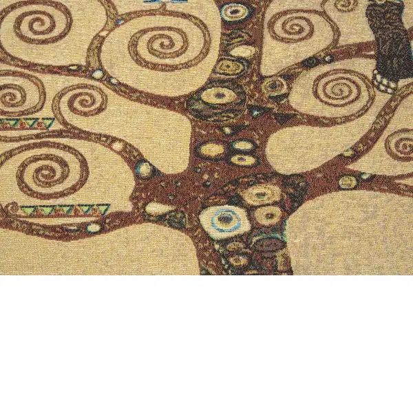 Stoclet Tree by Klimt Belgian Tapestry Wall Hanging | Close Up 2