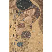 Kissed by Klimt Belgian Tapestry Wall Hanging | Close Up 1