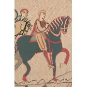 Bayeux Chevaliers Belgian Tapestry Wall Hanging - 25 in. x 18 in. cottonampViscose by Charlotte Home Furnishings | Close Up 2