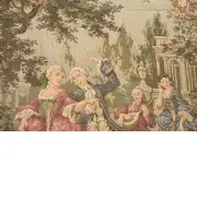 Society in the Park Left Belgian Tapestry Wall Hanging | Close Up 2