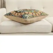 C Charlotte Home Furnishings Inc Orange Tree I French Tapestry Cushion - 19 in. x 19 in. Cotton by William Morris | Close Up 3