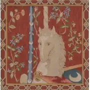 La Licorne Cushion - 19 in. x 19 in. Cotton by Charlotte Home Furnishings | Close Up 1