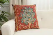 Orange Tree Large French Couch Cushion | Close Up 1