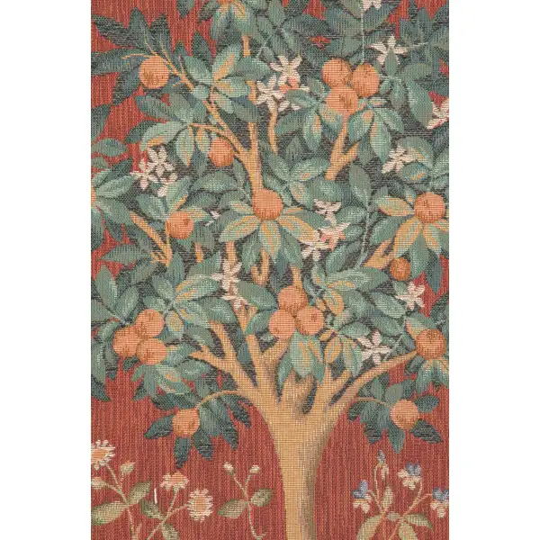 C Charlotte Home Furnishings Inc Orange Tree Large French Tapestry Cushion - 19 in. x 19 in. Cotton by William Morris | Close Up 2