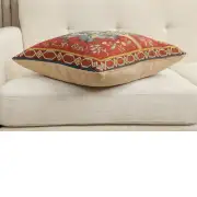 Orange Tree Large French Couch Cushion | Close Up 3