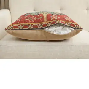 C Charlotte Home Furnishings Inc Orange Tree Large French Tapestry Cushion - 19 in. x 19 in. Cotton by William Morris