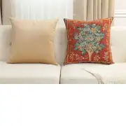 C Charlotte Home Furnishings Inc Orange Tree Large French Tapestry Cushion - 19 in. x 19 in. Cotton by William Morris | Close Up 5