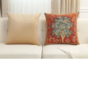 C Charlotte Home Furnishings Inc Orange Tree Large French Tapestry Cushion - 19 in. x 19 in. Cotton by William Morris