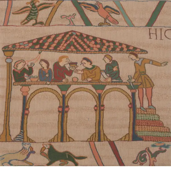 Bayeux Le Repas Cushion | Close Up 1